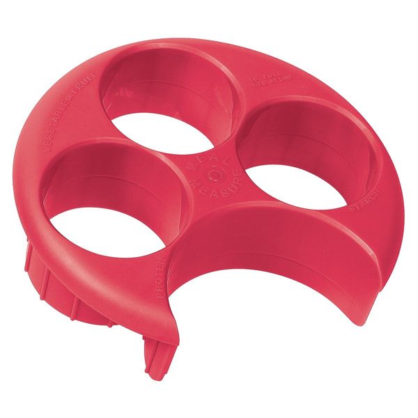 Meal Measure - Portion Control Plate (Red)