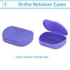 Dental Retainer Box Orthodontic Appliance Guard Snap closure, 1" Assorted 100/Cs