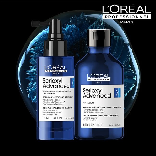 [Care set for fine hair] L’Oreal Professional Serioxyl Densifying Shampoo 300ML + Serioxyl Denser Serum 90ML 2-piece set