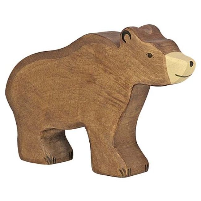 Holztiger Brown Bear Toy Figure