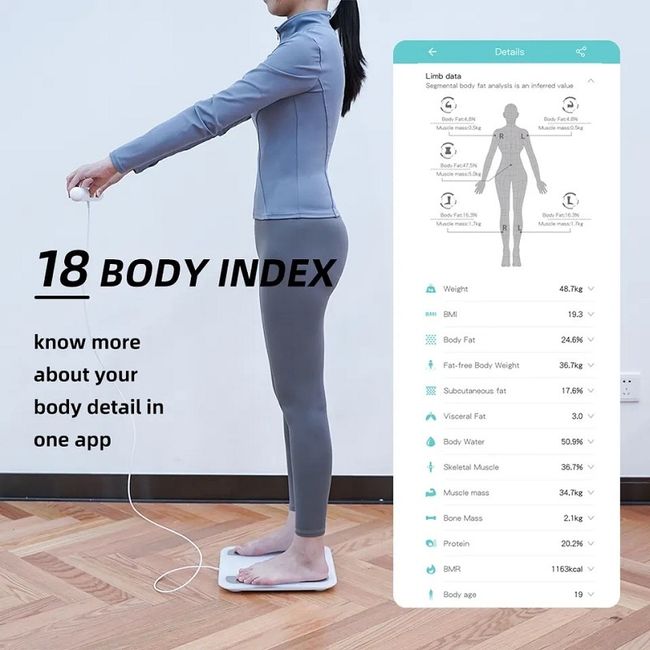 Accurate Professional Gym Body Fat Analyzing Home Hand-held Smart Weight  Scale Body Composition Analyzer - AliExpress