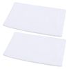 2 Pack Microfiber Mop Pads Replacement Compatible Steam Cleaner Washable Reusable White