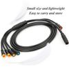 VGEBY Electric Bike Cable, 1 to 5 Electric Bicycle Waterproof Integrated Cable with Light Function for Waterproof Controller