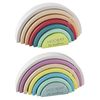 Mud Pie Children's Stacking Rainbow Set, Green