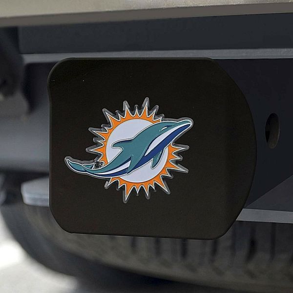 Miami Dolphins NFL  Black Hitch Cover