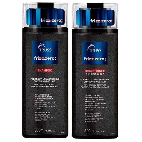 TRUSS FRIZZ.ZERO; Shampoo and Conditioner Set Bundle