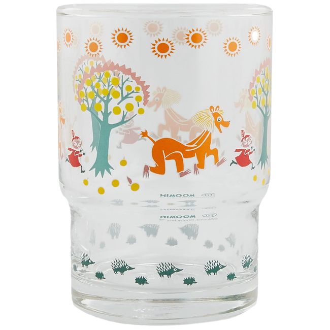 Takasaka International Japan MOOMIN MM-G30-001 Stacking Tumbler, Retro, Little My & Lion Clear