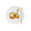 Mud Pie dish 4" dia 4" Tapas Plate Fork Set, White