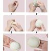Loofah Sponge Exfoliating Facial Cleaning Pads,10 Packs Natural Loofa Face Scrubber Large Cleanser for Men Women Bath Spa Cleansing,3.15 Inches Dia