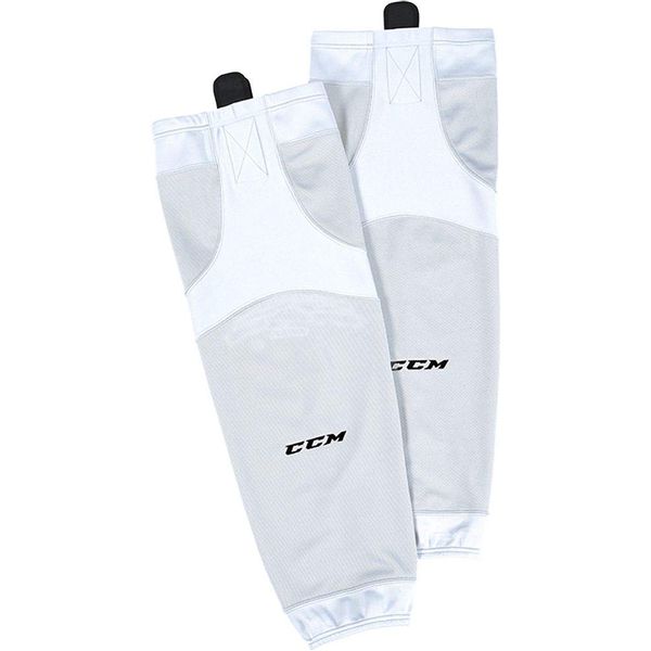CCM SX6000 Edge Junior White Eishockey Stutzen