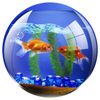 Fellowes Round Brite Mat Mouse Pad - Goldfish Bowl