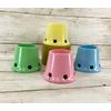 Youngs Spring Decor - Ceramic Pastel Reversible Tealight Votive 4pc
