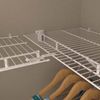 2 Pack - 3" White Wire Shelf Corner Support Bracket Replacement for ClosetMaid 1001 (2)