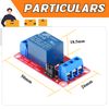 A-DIGISHUO 2pcs 12V 1 Channel Relay Module Relay Switch With Optocoupler Isolation Support High or Low Level Trigger