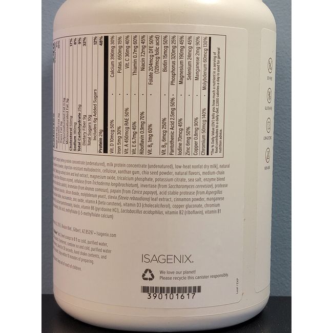 15 Isagenix Isalean Shake Nutrition Facts 