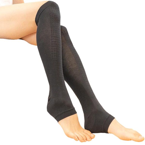 Rock Bathing Leg Warmer with Heels, Black 616-1