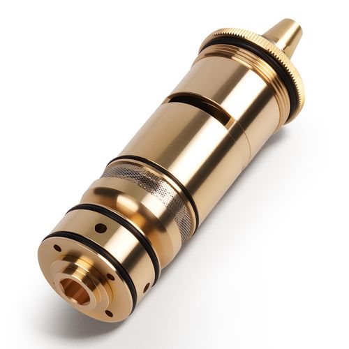 VORGENS Fit for Grohe Thermostatic Cartridge Valve, 1/2" Chrome Thermo-Element Fit for GrohMix Thermostat 34434/34436/34485-47111000 Brass Thermostatic Shower Replacement - Precise Temperature Control