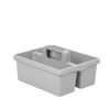 Kitchen Tidy Organiser Cleaning Caddy Multipurpose Cleaning Tools Storage Caddy with Strong Plastic Handle - Grey