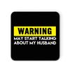 Daytripper Warning May Start Talking About Husband Kitchen Mug and Coaster Set Gift Coffee Tea Cup