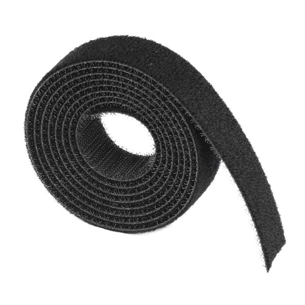 D-Line Cable Management Band, Reusable Cable Tie, Cable Straps can be cut to size, 1.2m Length Supplied Per Pack - Black