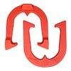 Alan Francis Signature Professional Pitching Horseshoes- Made in The USA (Red- Single Pair (2 Shoes))