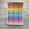 Bill Pay Planner Sticker | Libby and Lou Sticker Co (Rainbow)