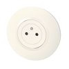 Legrand - Socket 2P+T Surface Dooxie 16A with Round White Plate