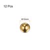 sourcing map 12pcs 10mm Precision Solid Brass Bearing Balls for Bearings Valves Decoration