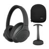 Audio-Technica ATH-ANC700BTBK Wireless Headphones Bundle with Knox Stand & Case