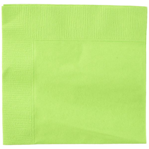 C24-AG-J Color Napkins, Made in Japan, 9.8 x 9.8 inches (25 x 25 cm), Pack of 50, Acid Green