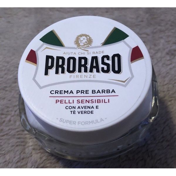 PRORASO Crema Pre Barba Blue Pre-Shave Cream with Aloe Vera and Vitamin E, NEW