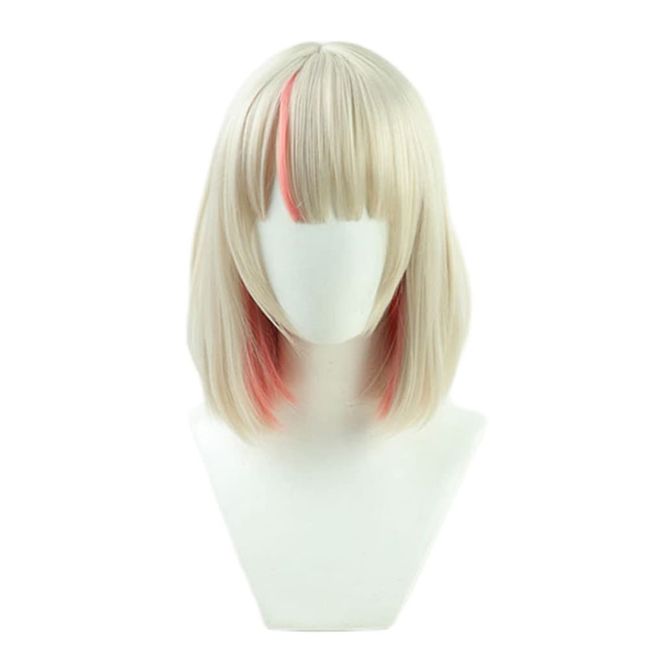 Cosplay Wig, Makai Noririmu Wind, Cosplay, Full Wig, Medium, Heat Resistant, Cosplay Wig, Events, Halloween, Costume, Hair Ornaments and Comb, 4 Types (D)