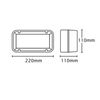 LED Bulkhead Red Outdoor 10 Watt Wall Light Integrated LEDs Weatherproof Lighting