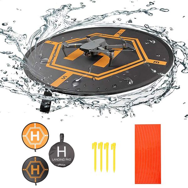 RCstyle Drones Landing Pads Universal Waterproof 31.5'' Fast-fold Landing pad for RC Drones, PVB Drones, DJI Mavic Mini 3 PRO/Mavic 3/Mini 2/SE/Air 2S Drone Accessories