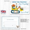 Olivia Samuel 20 x Digger Party Invites from A6 Double Sided Cards with Envelopes