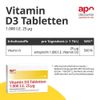 Apodiscounter Vitamin D3 Tablets 1000 IU Pack of 210