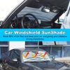 US Flag Front Windshield Sunshade Visor Protection Kit For Mazda MX-5 2016-2024