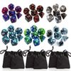Polyhedral DND Dice Set (6 Colors with Red Black)