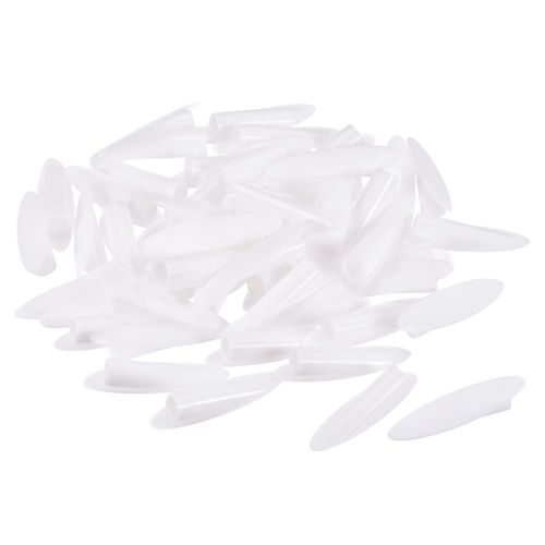 MECCANIXITY 9mm Plastic Pocket Hole Plugs,Wood Plugs for Pocket Hole Jig Working Tool Accessories,White Pack of 50