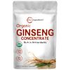 Micro Ingredients Maximum Strength Organic Korean Ginseng Root 200:1 Powder, 4 Ounce, Red Panax Ginseng Powder, Active Ginsenosides, Vegan Friendly