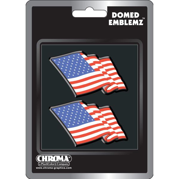 Chroma 5518 American Flag Domed Emblemz Decal