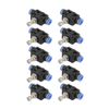 Sixrun 10pcs/set Pneumatic Flow Speed Valve, Push-in Speed Controller 6mm Pneumatic Air Flow Control Valve Connector, Pneumatic Quick Fitting