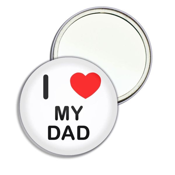 I Love My Dad - 77mm Round Compact Mirror