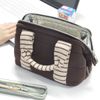 At First AF6082 Insulated Lunch Bag, Knit Border, Brown