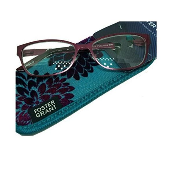 Foster Grant PollyAnne Reading Glasses, Pink Frame (+2.00)