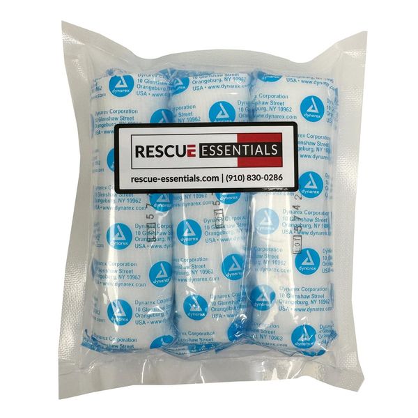 4" Gauze Rolls - 3 Pack