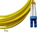 FIBAsource Fibre Optic Cable 5m LC to LC Fibre Patch Cable, OS1/OS2 Leads Single Mode Duplex