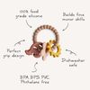 mushie Silicone Nature Teething Ring Toy
