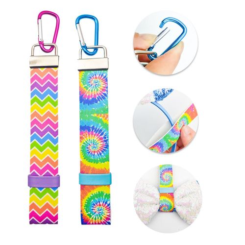 2 Pack Mouse Ear Holder for Backpack Bag - Headband Holder Strap with Hook, Lanyard Keychain Hanging Decor - Trip Accessories Organizer