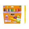 BIC Kids Visacolor XL ECOlutions Colouring Pens,black,12 Pack